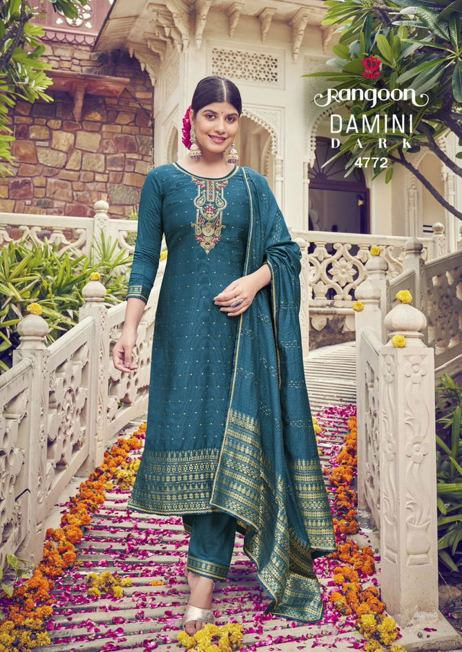 Rangoon Damini Dark Trending Wear Readymade Suits Catalog
